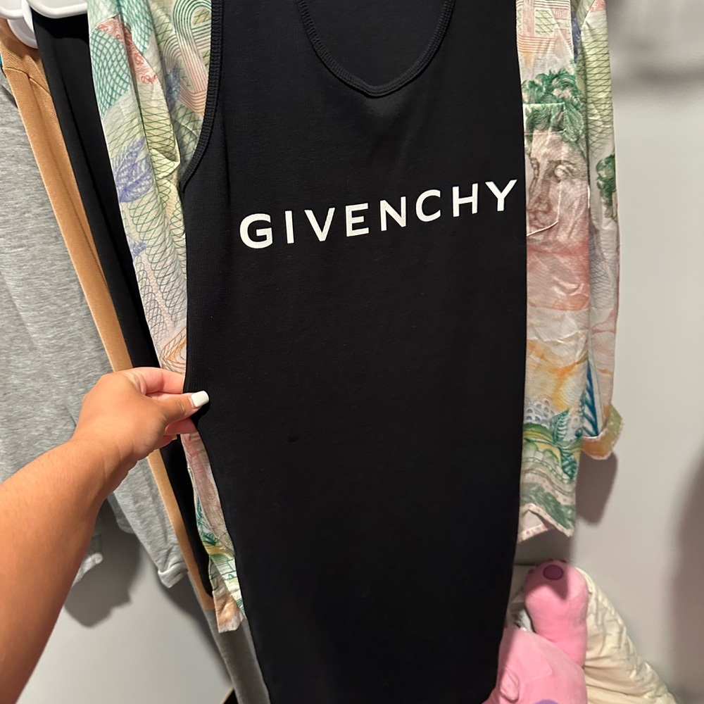 Givenchy Black Fitted Tank Top